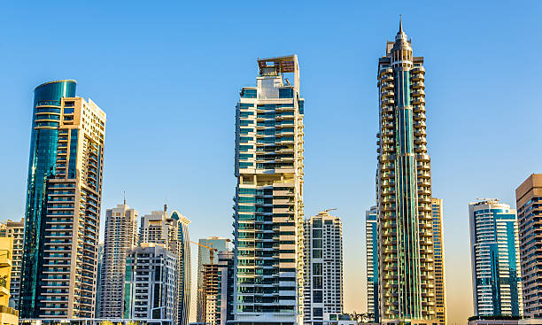istock Residential towers in Dubai Marina district, UAE 512733046