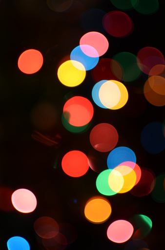 Light points bokeh colored abstract blurred background