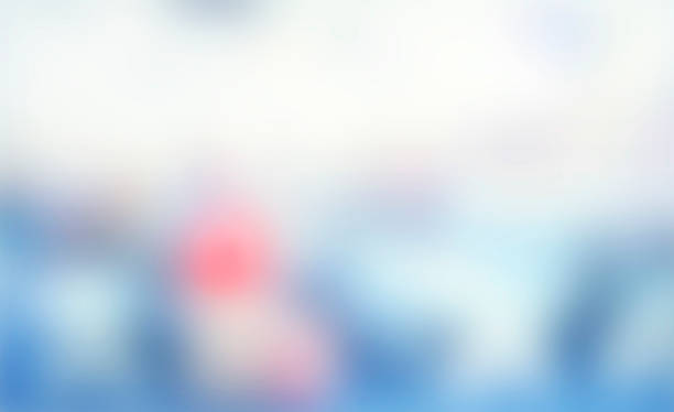 istock Blue blur abstract background at building hall way 512736766