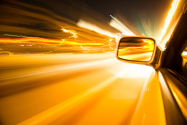 istock Street Night light with speed 512737822