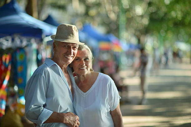 istock beautiful elderly couple in  market 512741220