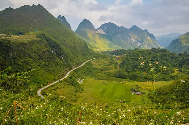 Beautiful landscape about terraced rice field in Hagiang province, Vietnam