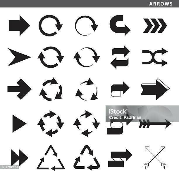 Arrows Stockvectorkunst en meer beelden van Pijlbord - Pijlbord, Draaien - Lichaamsbeweging, Afdalen