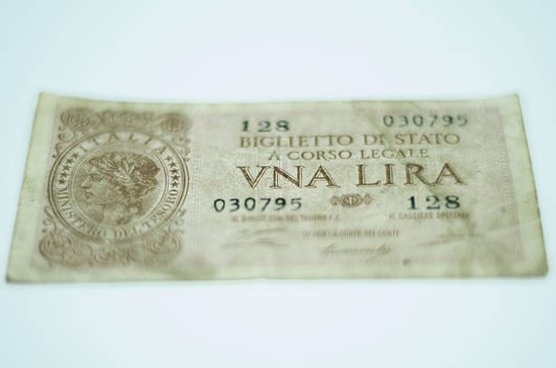 istock Old Italian Banknote, One Lira 512742006