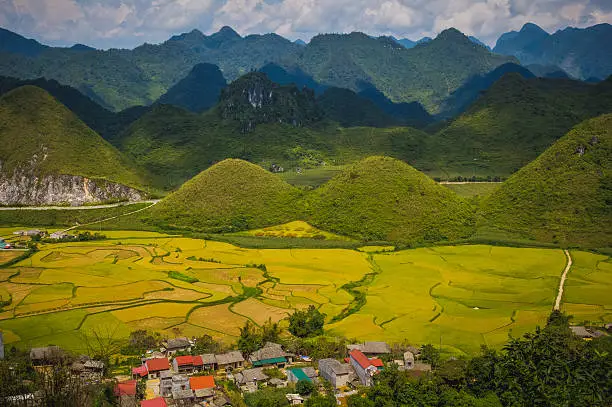 Beautiful landscape about terraced of Quanba District, Hagiang province, Northwest Vietnam