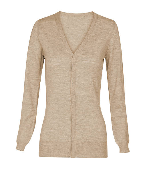 istock beige cardigan isolated on a white 512743450