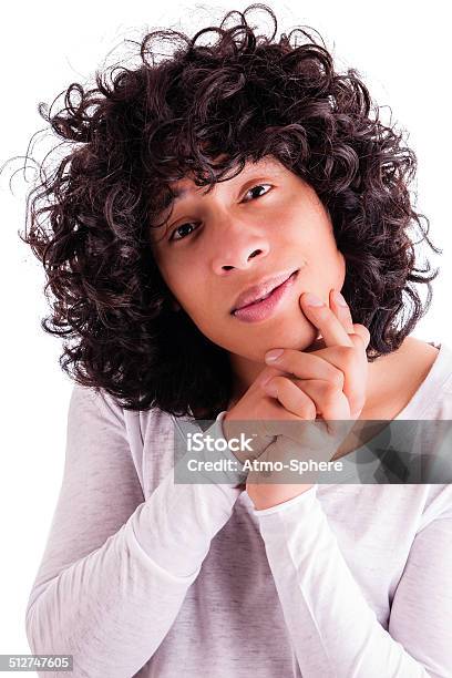 Handsome Young Man Is Interested And Says Please Stock Photo - Download Image Now - Adult, Adults Only, Afro Hairstyle