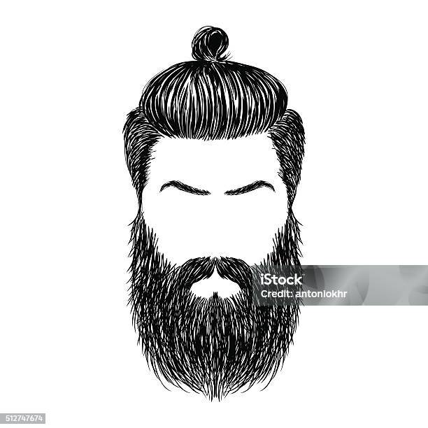 Hair And Beards Stock Illustration - Download Image Now - Beard, Drawing - Activity, Men