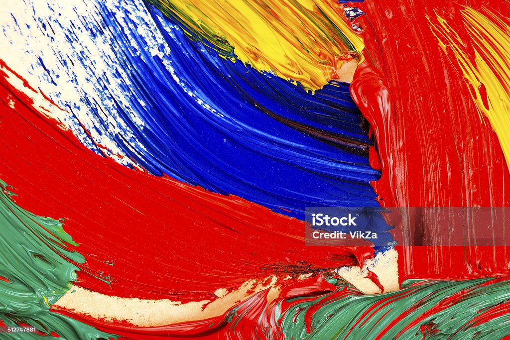 Color Paint Writing Abstract oil painting on canvas Abstract Stock Photo