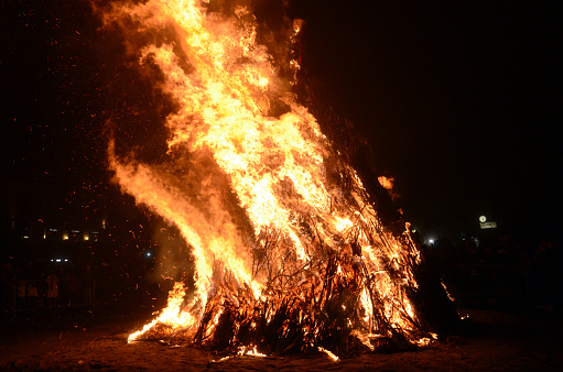 Bonfire of Giubiana, traditional Festival Brianzola.