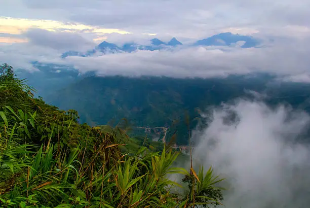 Beautiful landscape about mountains of Laocai province, Northwest Vietnam