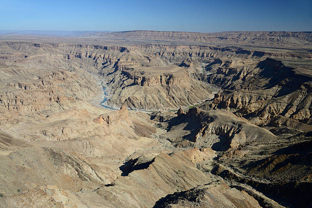 fish river canyon, namíbia - landscape panoramic kalahari desert namibia imagens e fotografias de stock