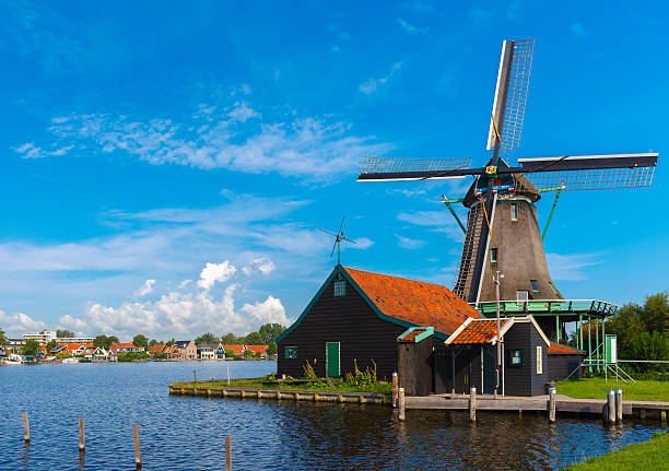 istock Windmills in Zaanse Schans, Holland, Netherlands 512750121