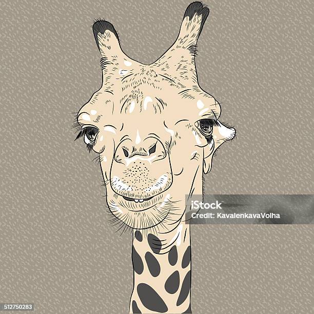 Vector Closeup Portrait Of Funny Camel Stock Illustration - Download Image Now - Animal, Animals In The Wild, Cartoon