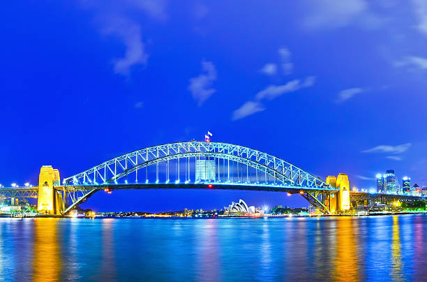 istock View of Sydney Harbor at night 512750952