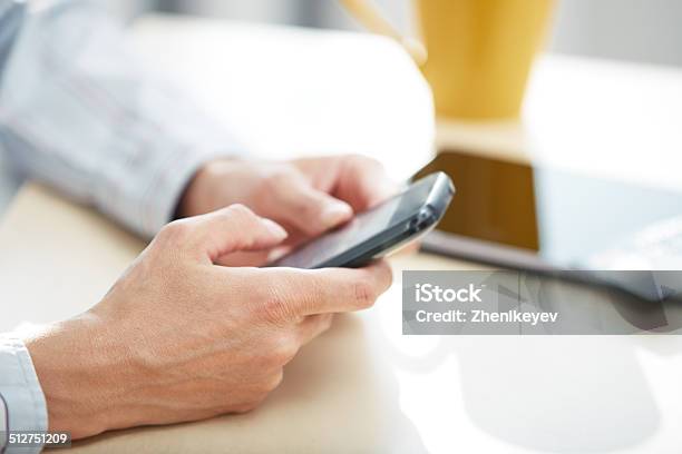 Business Sms Stock Photo - Download Image Now - Communication, Horizontal, Human Body Part