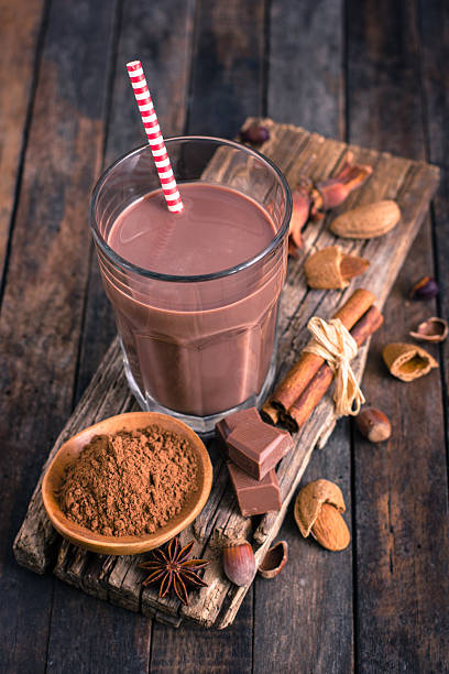 istock Chocolate milk in the glass 512751990