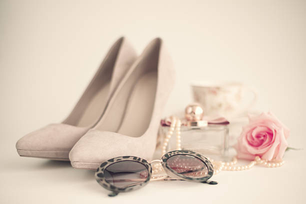 Various vintage girly fashion items