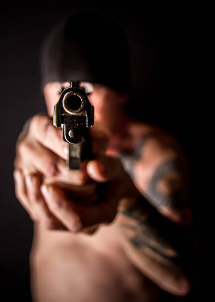 istock Looking down the barrel of a gun 512796403