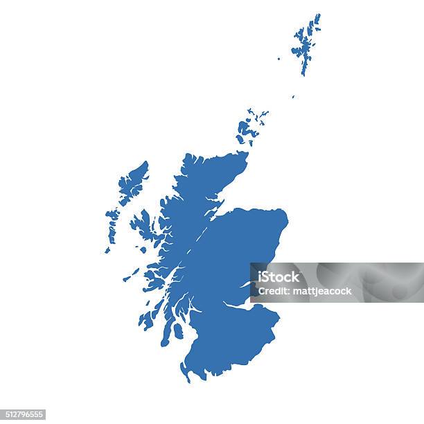 Ilustración de Mapa De Escocia y más Vectores Libres de Derechos de Escocia - Escocia, Mapa, Vector