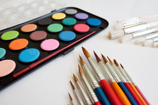 istock Paintbrush and watercolor 512797891