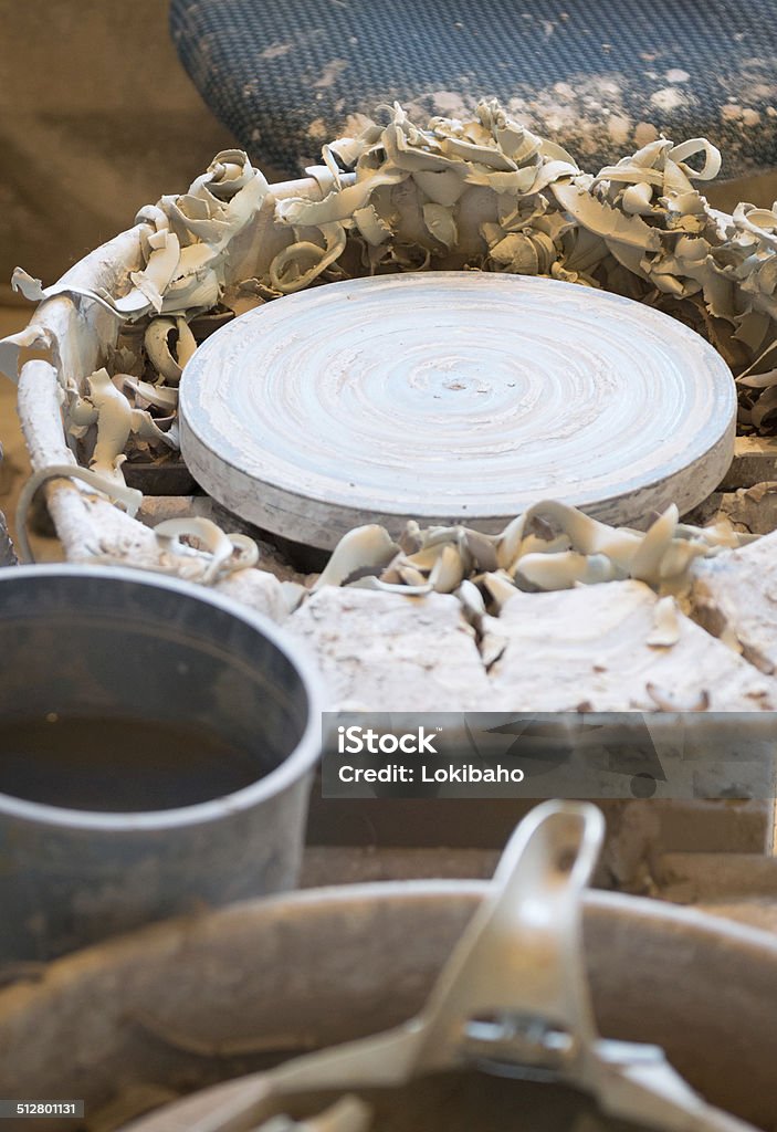 Clay Dekorationen auf ein Rad - Lizenzfrei Arbeiten Stock-Foto