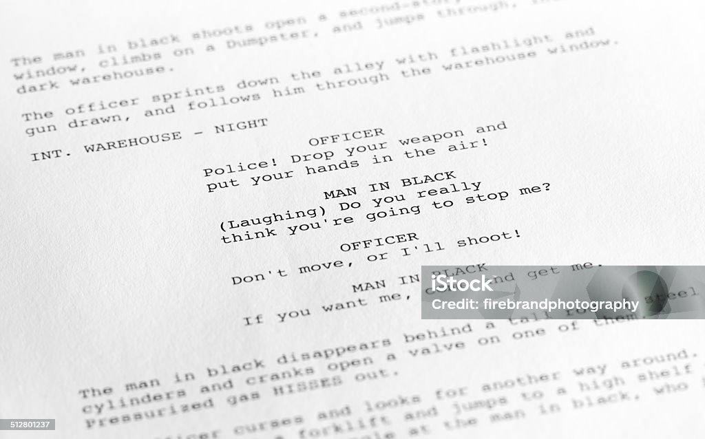 각본: close-up 1 (성분명은 필름 텍스트 작성 사진작가 - 로열티 프리 대본 스톡 사진
