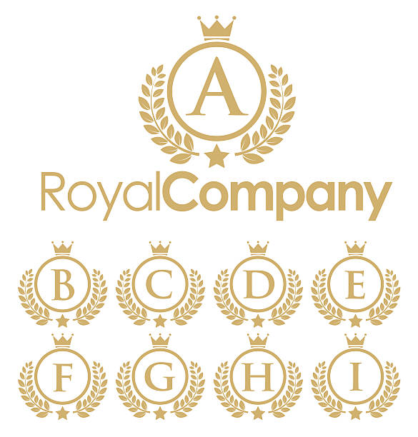 Royal icon Royal icon g star stock illustrations