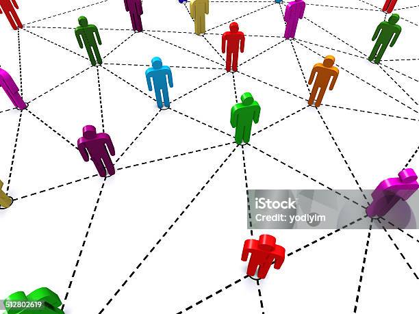 Business Human Social Network Stock Photo - Download Image Now - Communication, Computer Network, Concepts
