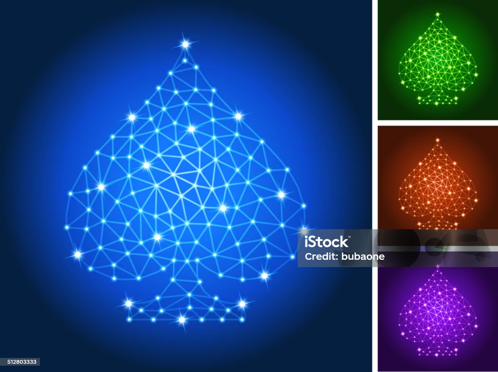 Picas de conexión de los nodos triangular estructura arte vectorial - arte vectorial de Azul libre de derechos