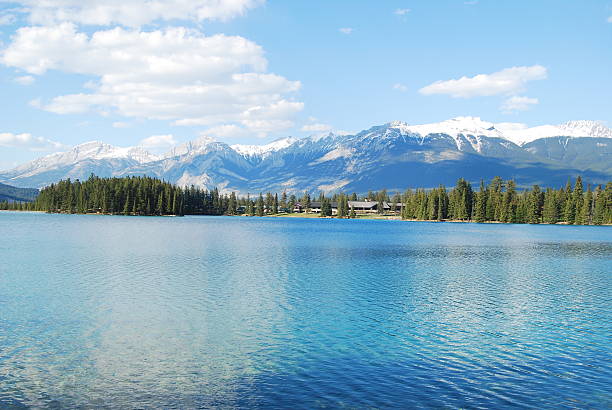 istock Lake in  Jasper, Rocky Mountains, Alberta,  Canada 512808098
