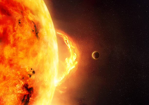 o sol - explosão solar - explosão solar fotos e imagens