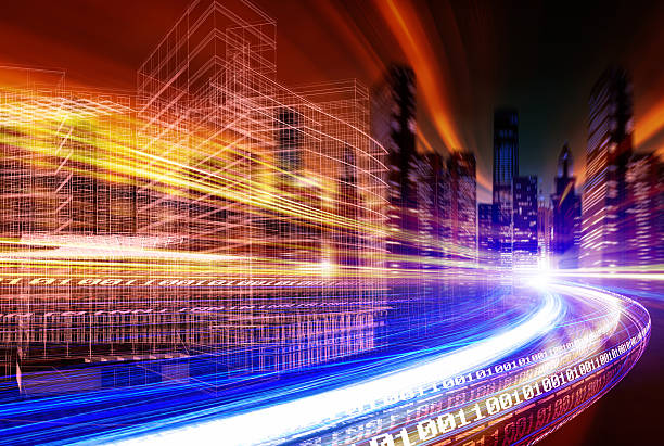 istock Urban highway traffic at night 512824978