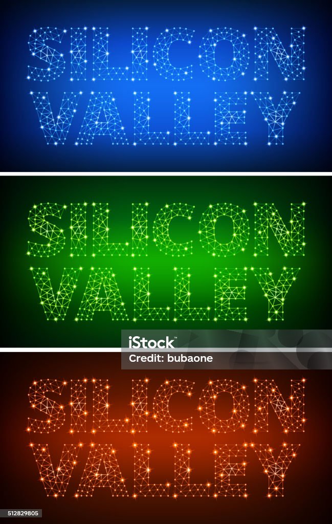 SilVector icono de ordenador Valley en triángulo Color de placa de circuito - arte vectorial de Silicon Valley libre de derechos