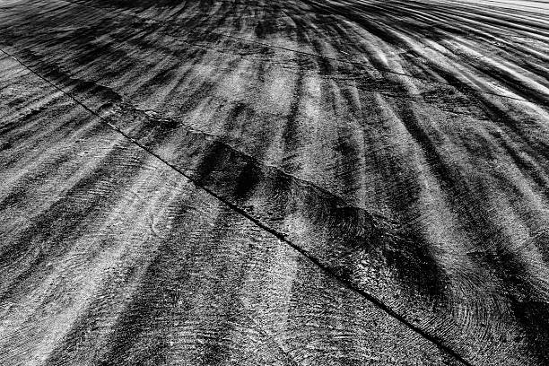 istock Traces of a braking on asphalt 512830192