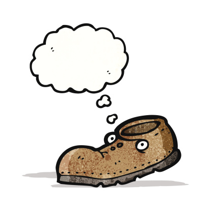 Old Shoe Cartoon Character Stock Illustration - Download Image Now -  Bizarre, Brown, Cheerful - iStock