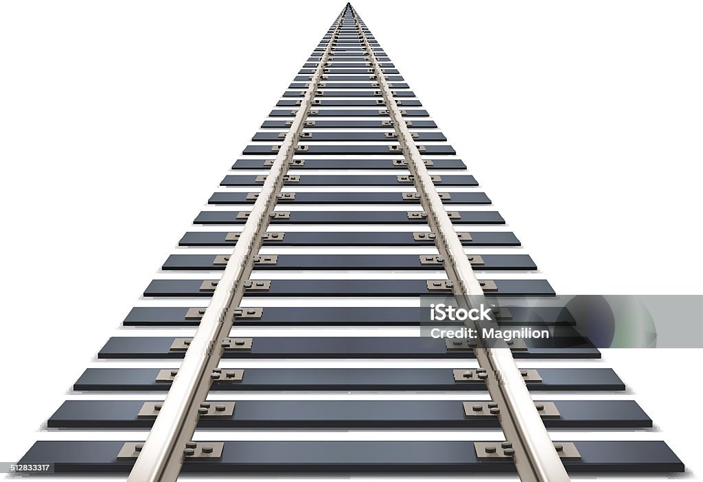 Railroad Vector railroad.  EPS10 transparency effect. Railroad Track stock vector