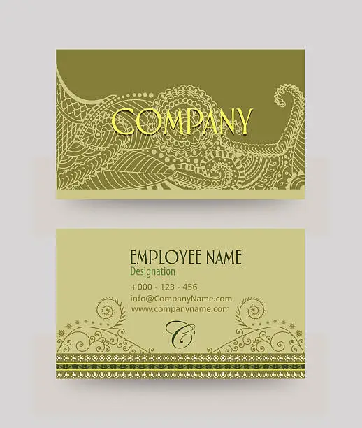 Vector illustration of Business Card Design