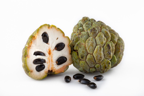 Sugar-apple on a white background