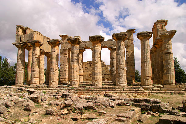 Libya, Cyrenaica, Cyrene. UNESCO World Heritage Site. stock photo