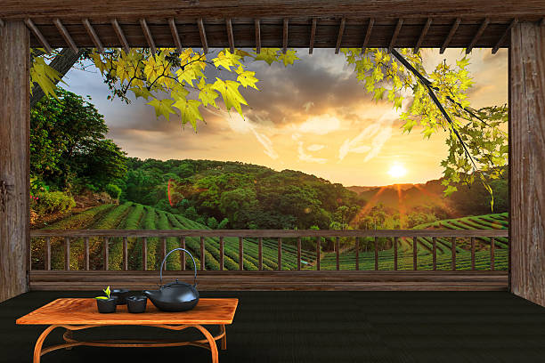 istock Cup of tea and mint with nice background 512863197