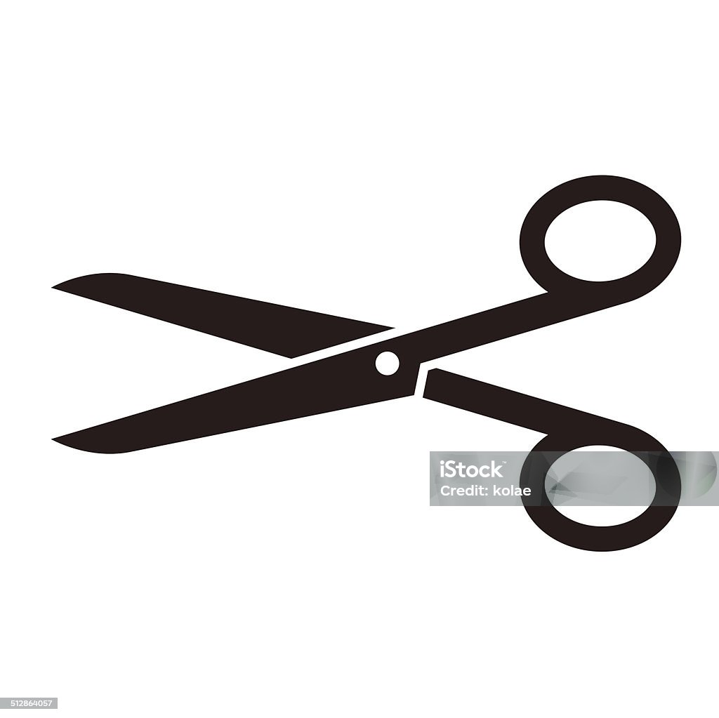 Scissors symbol Scissors symbol isolated on white background Scissors stock vector