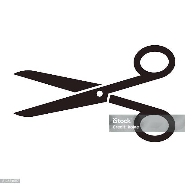 Scissors Symbol Stock Illustration - Download Image Now - Scissors, Vector, Illustration