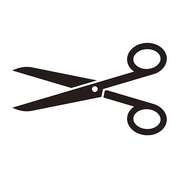 Vector illustration of Scissors symbol