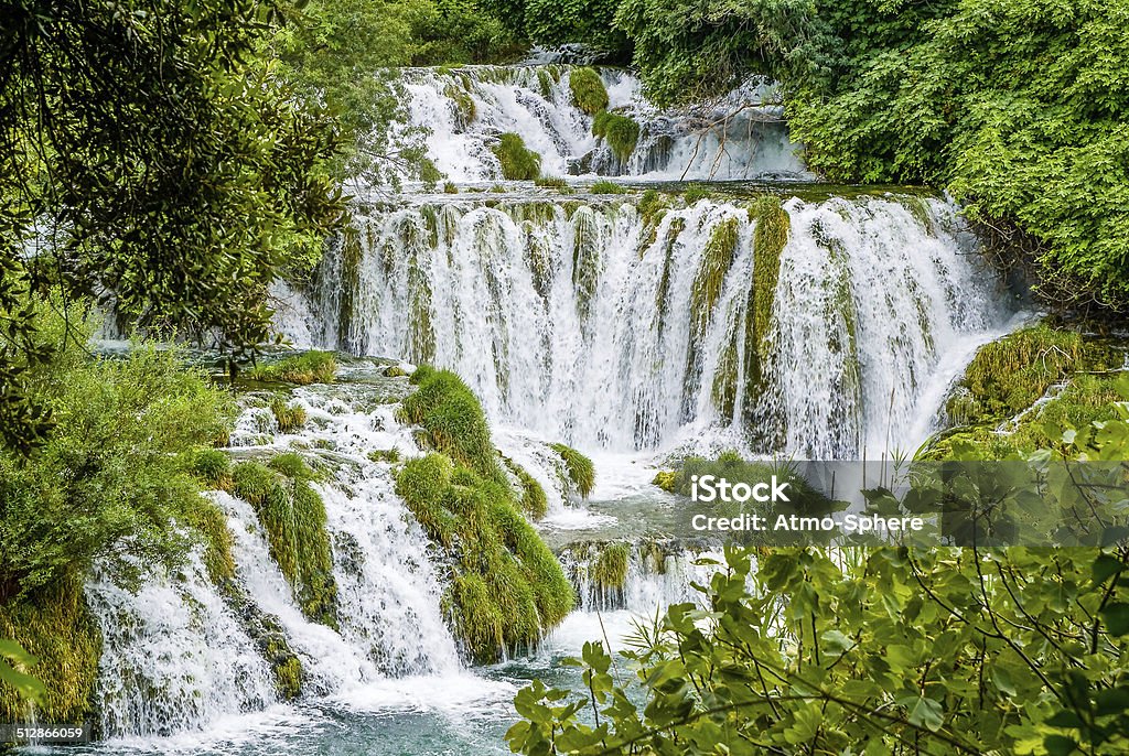 Cascades in Krka National Park Croatia At The Edge Of Stock Photo