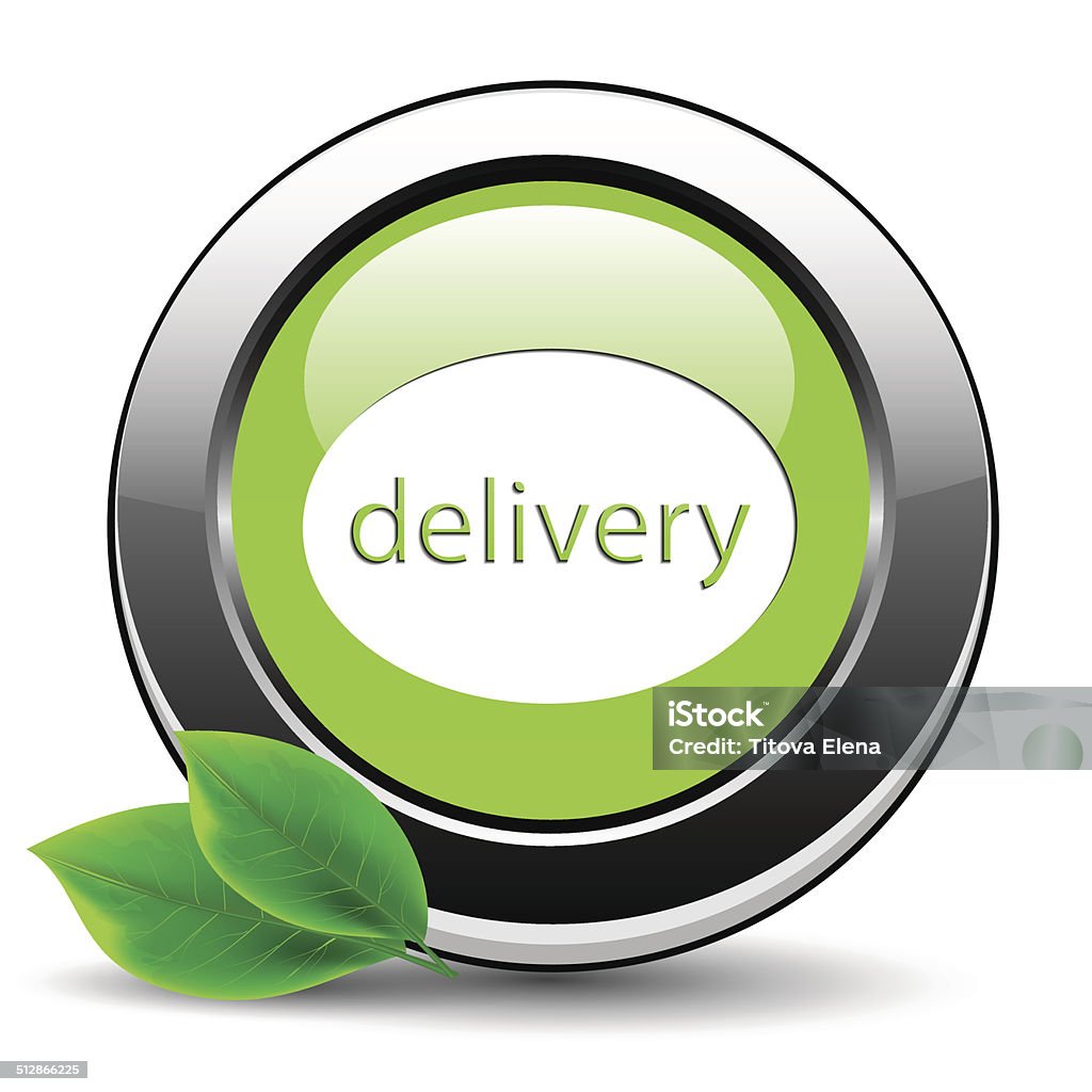 Delivery Button. Select Green Delivery Button Stock Illustration - Download Image Now ...