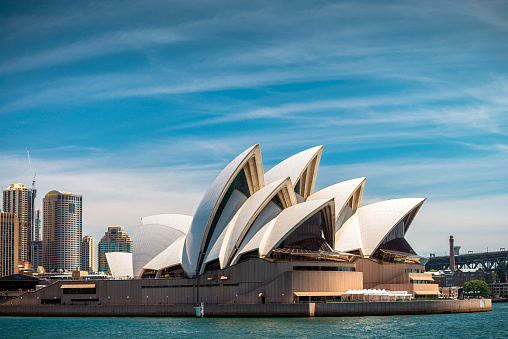 Sydney, Australia - November 10, 2015: The Sydney Opera House is a multi-venue performing arts centre identified as one of the 20th century's most distinctive buildings. It was formally opened on 20 October 1973.