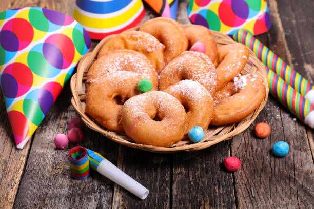 istock apple donut and carnival decoration 512882570