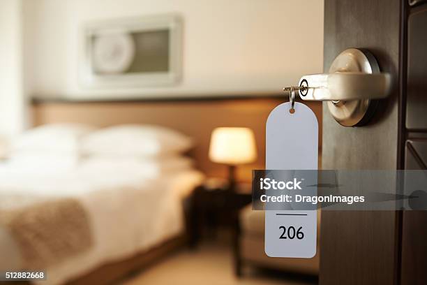 Entering Hotel Room Stock Photo - Download Image Now - Hotel, Hotel Room, Door