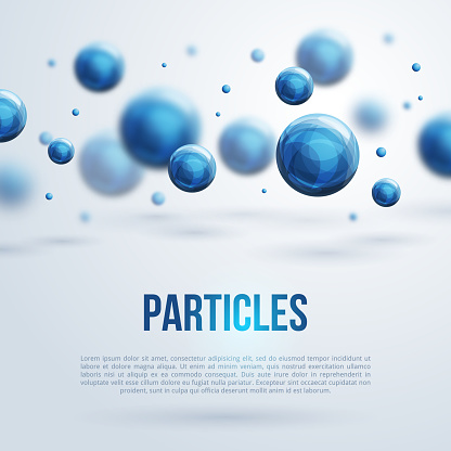 Vector illustration. Atoms. Medical background for banner or flyer.